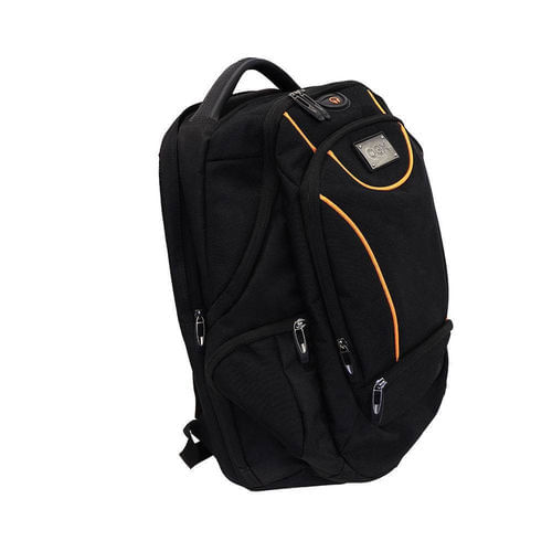 Mochila OEX Backpack Sport BK102 Preto com Laranja Notebook até 15 polegadas - 1