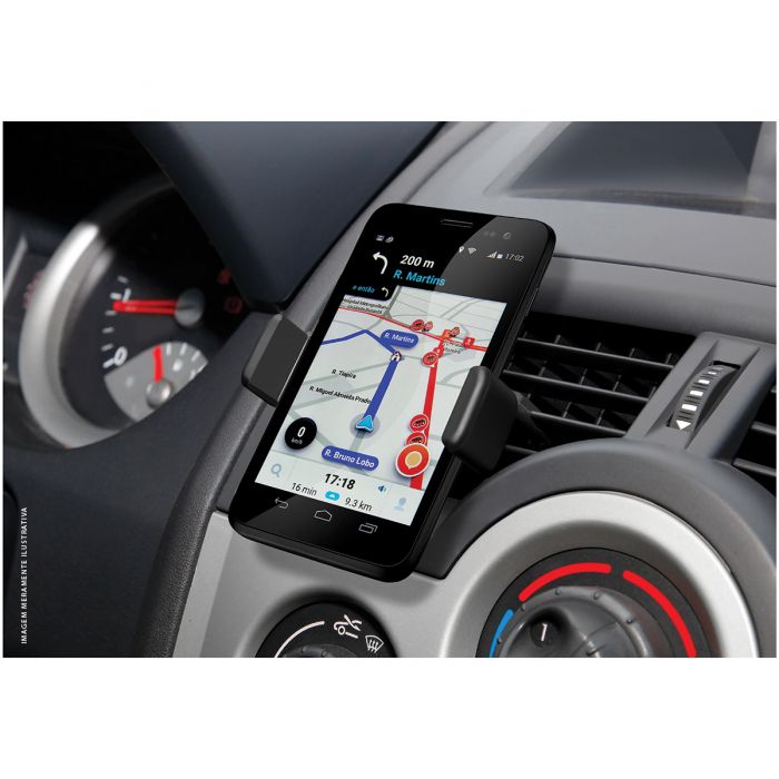 Suporte Veicular para Celular Elgin Preto até 5.5 polegadas - 2
