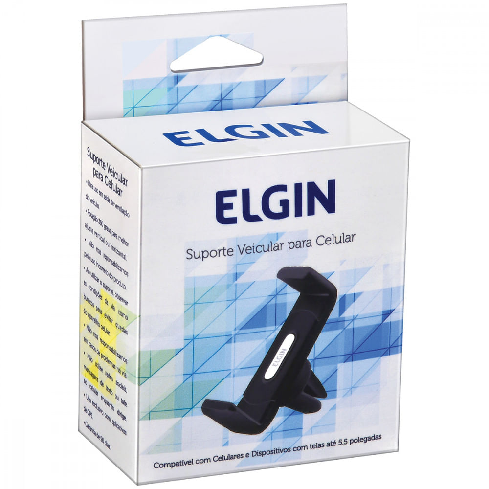 Suporte Veicular para Celular Elgin Preto até 5.5 polegadas - 4
