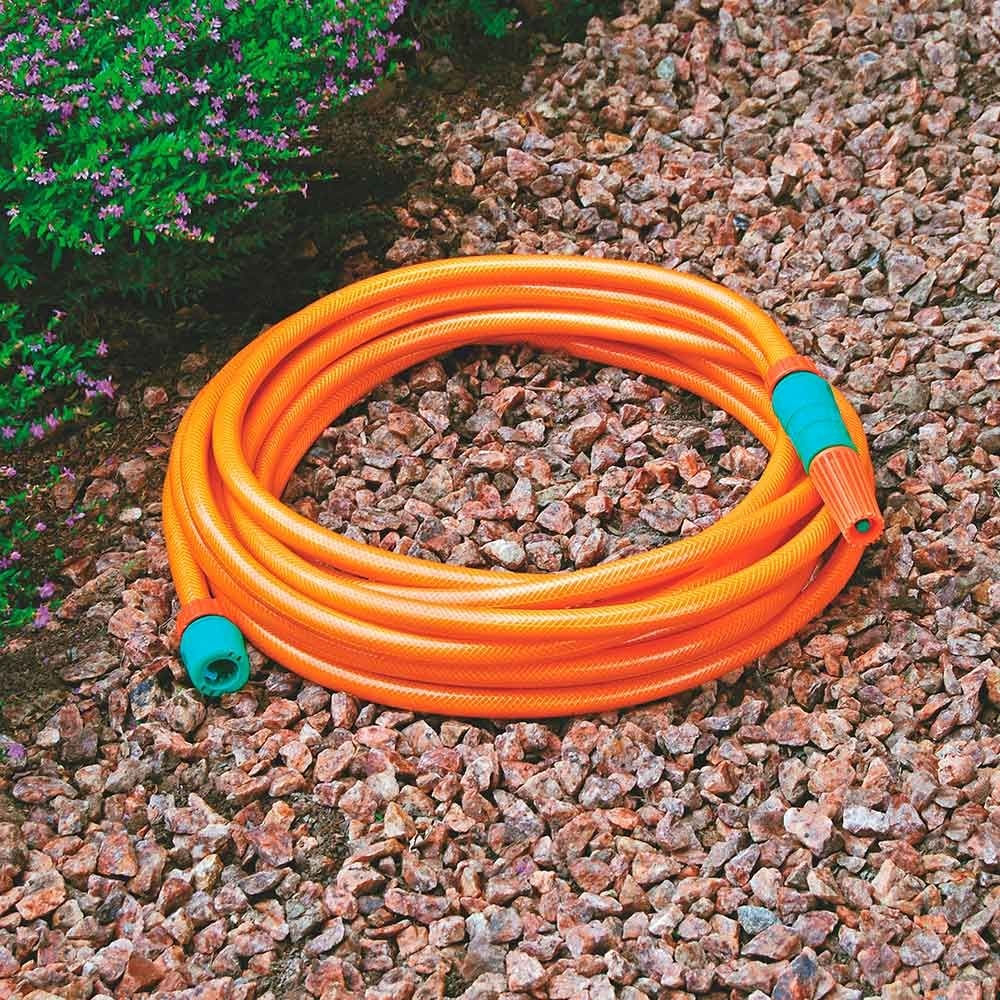 Mangueira Tramontina Super Flex 1/2 Polegada Laranja 15 m para Jardim com Engates - 1