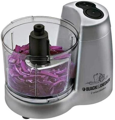 Mini processador prata pulsar 2 velocidades Black Decker 220v - 3