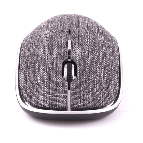 Mouse Wireless OEX Twill MS600 Bluetooth Cinza 1600Dpi Receptor Nano USB Revestido em Tecido - 1