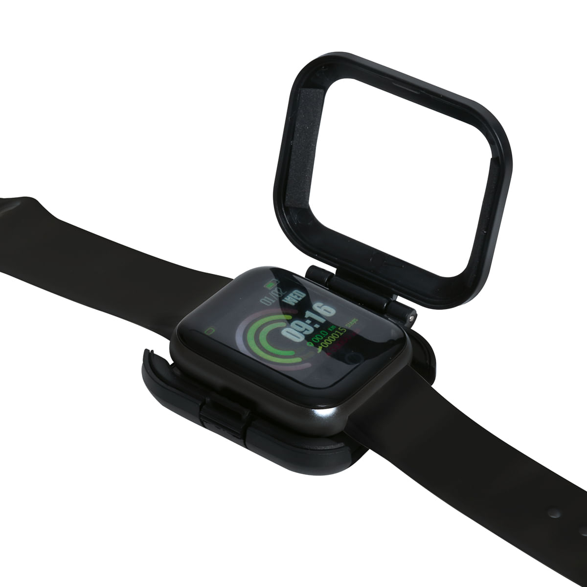 Pulseira Smartwatch Bluetooth 4.0 OEX ACE PS300 Preto Silicone a Prova d'Água Display LCD Colorido - 2