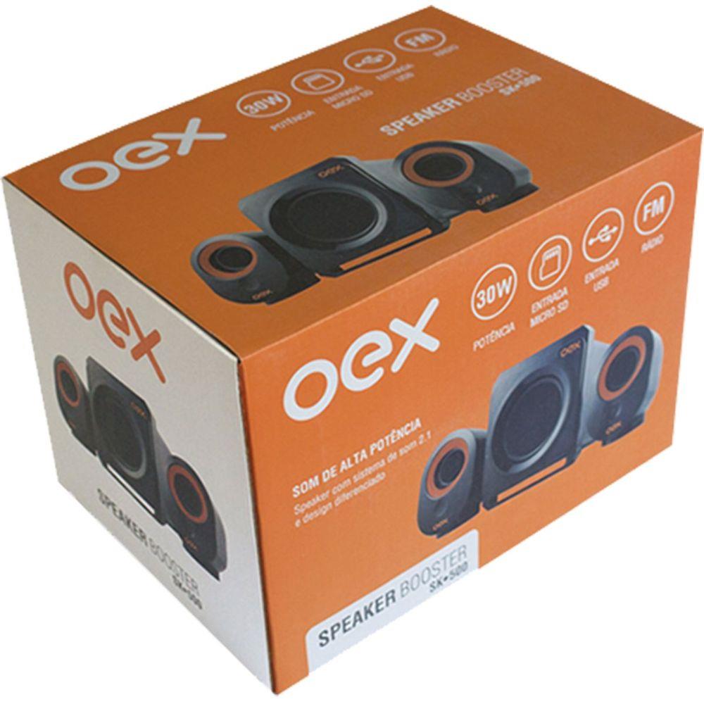 Caixa de Som Booster Preto 30W OEX - 2