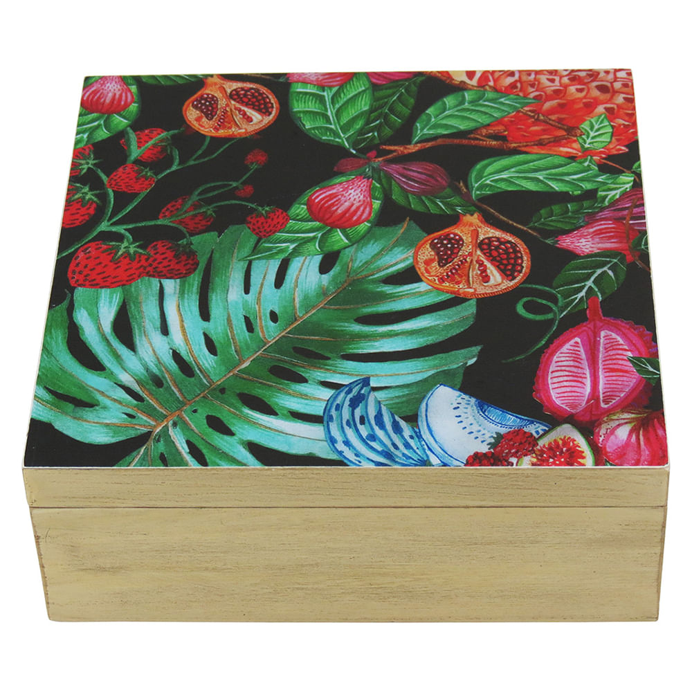 Caixa Organizadora Color Madeira Tropical 8X22X22Cm
