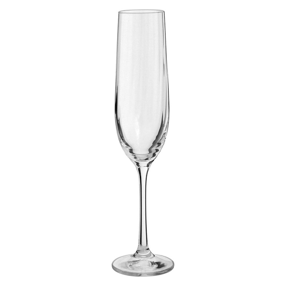 Taça Champagne Cristal Transparente 190Ml Bohemia Waterfall 24X6X6Cm 6 Peças - 2