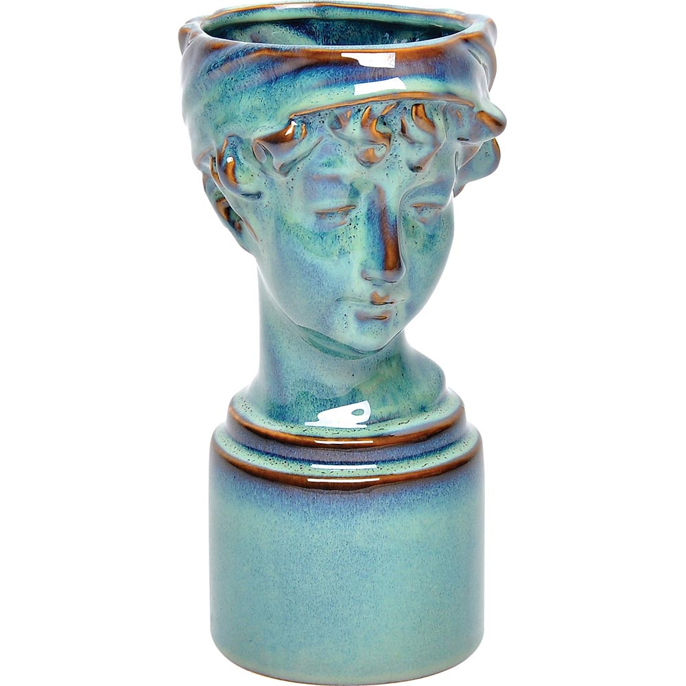 Vaso Cerâmica Azul Home&Co Nero 25X12X16Cm