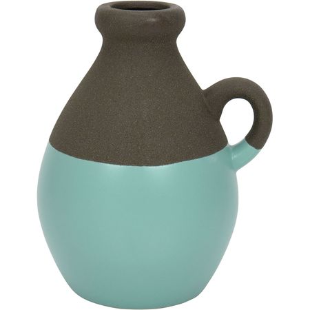 Vaso Cerâmica Azul Odin 20X14X16Cm