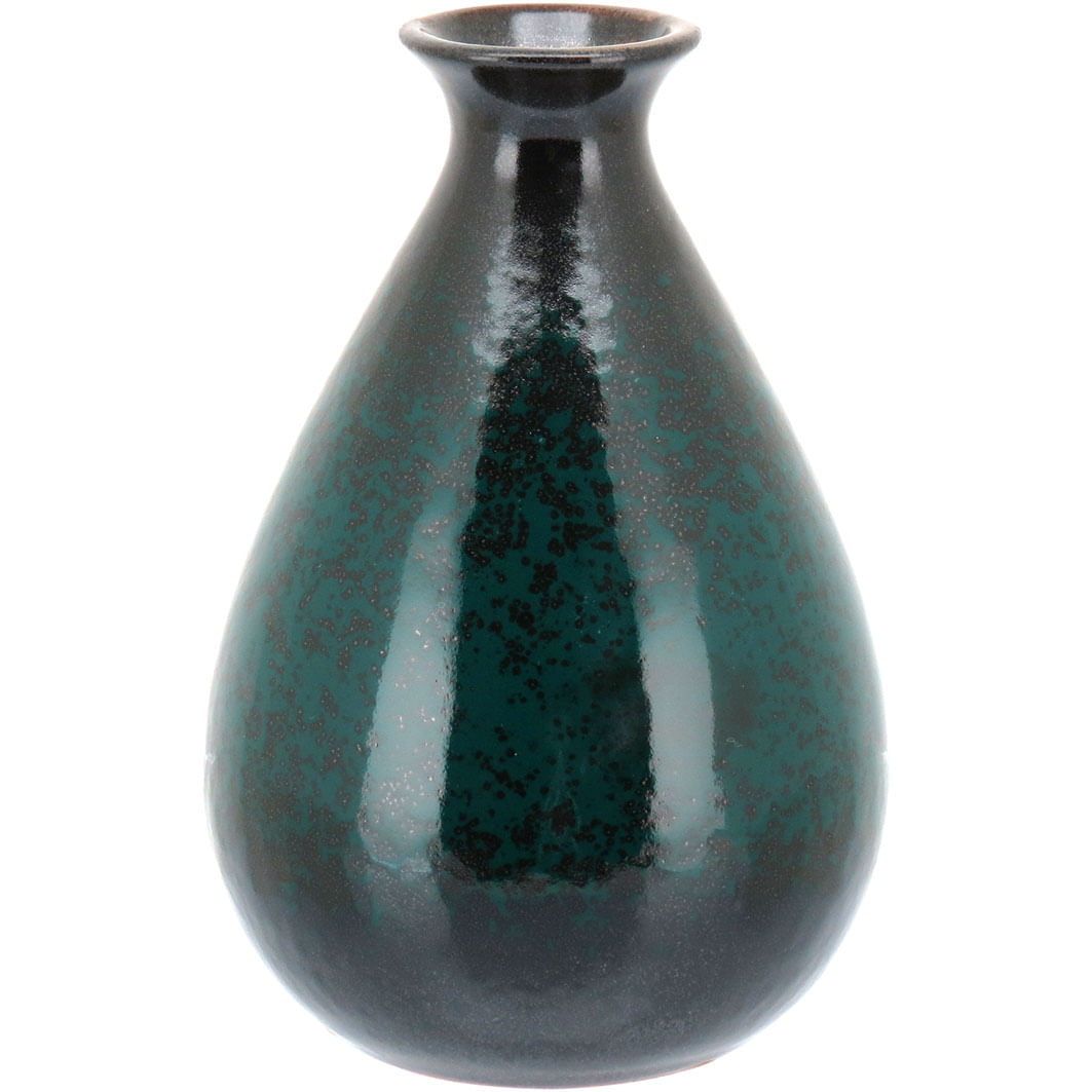 Vaso Cerâmica Azul Pottery 15X10X10Cm