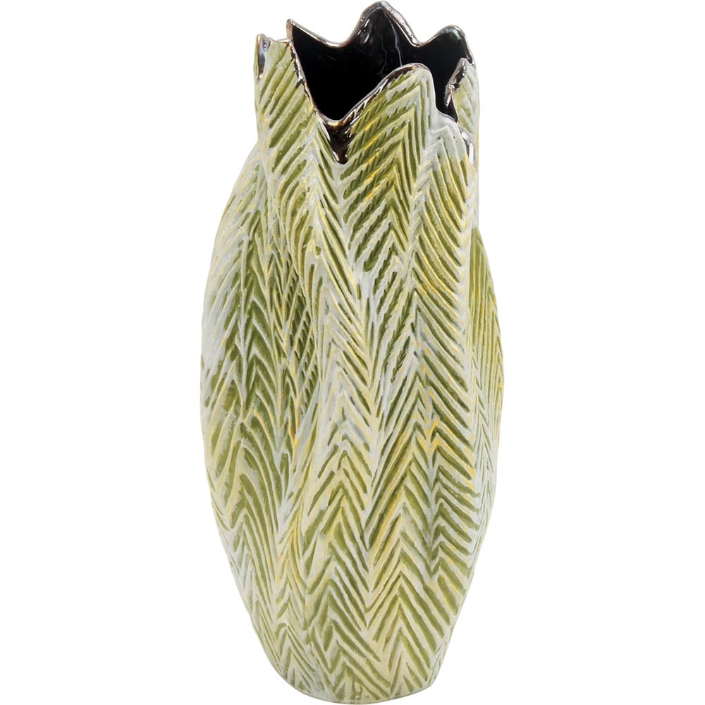 Vaso Cerâmica Verde Home&Co Albero 36X15X18Cm