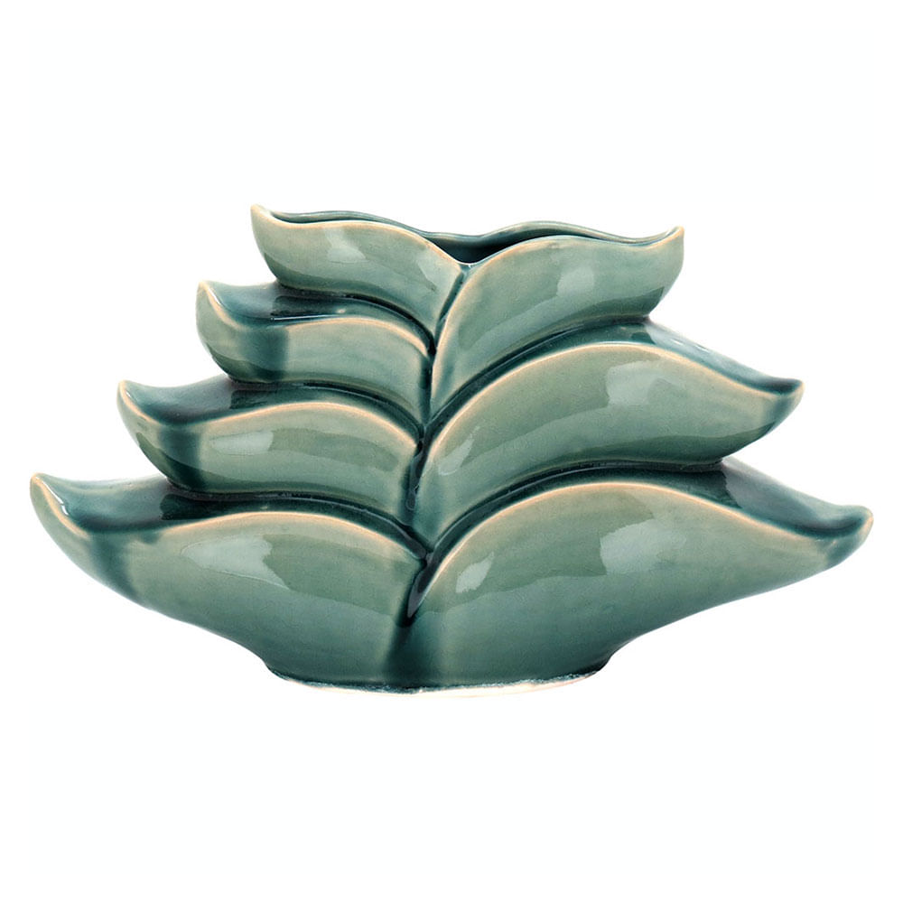 Vaso Cerâmica Verde Home&Co Scrat 22X37X11Cm