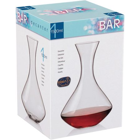 Decanter Vinho 26X18X18Cm 1,5L Cristal Transp Bohemia Bar