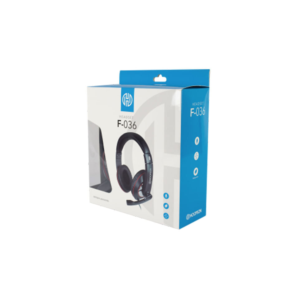 Headset Hoopson F-036 Preto - 3