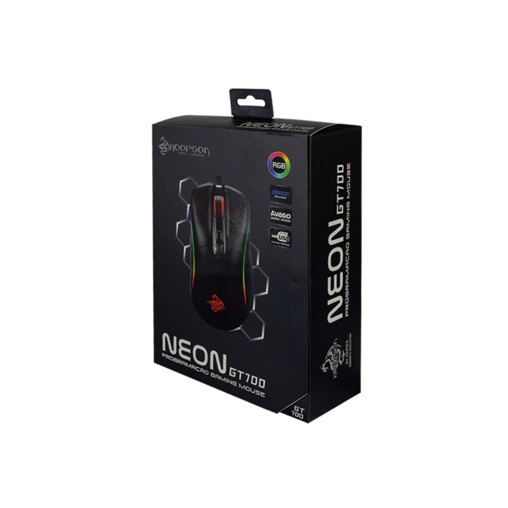 Mouse Hoopson Neon GT700 Pro Gamer - 5