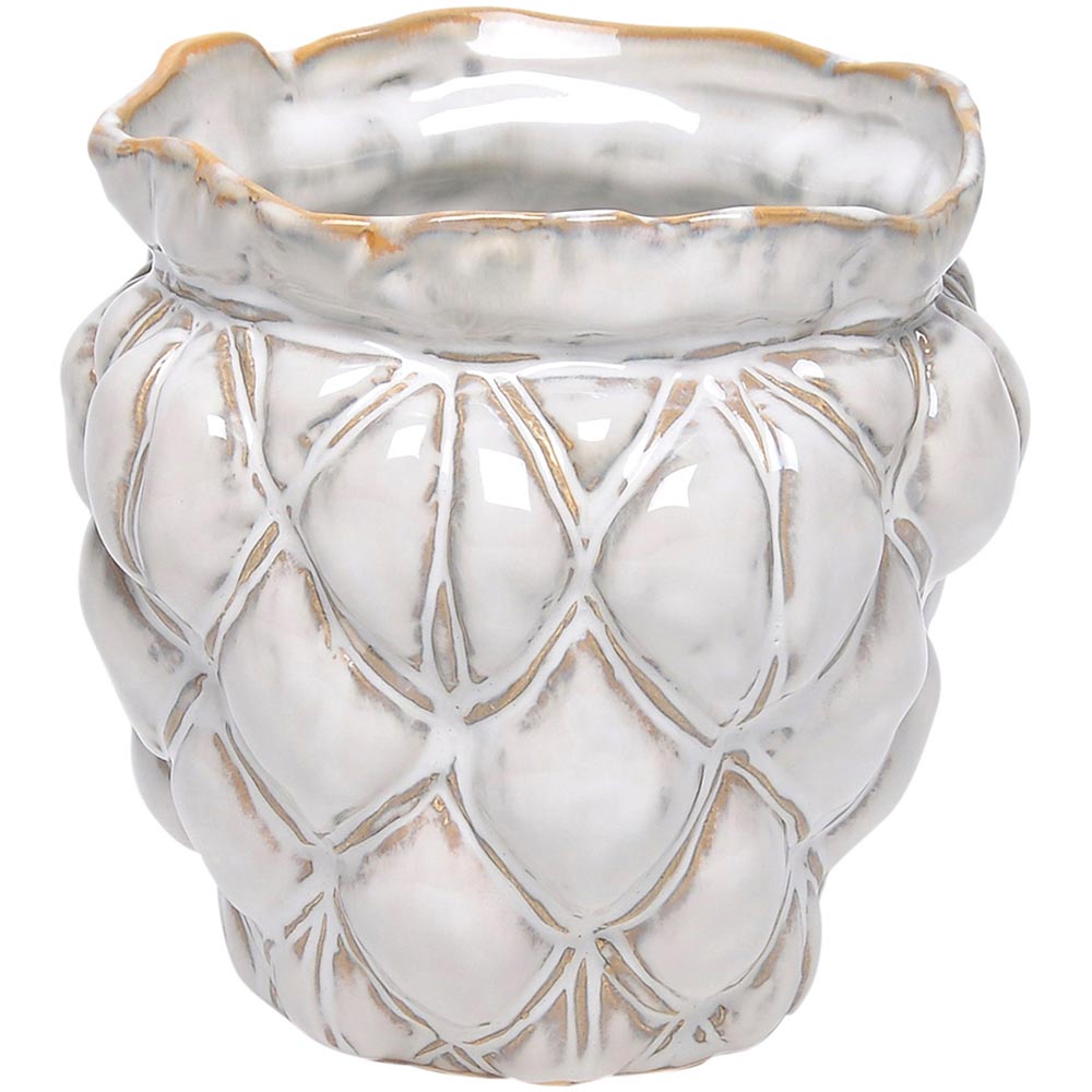 Vaso 18X18X18Cm Cerâmica Marfim Home&Co