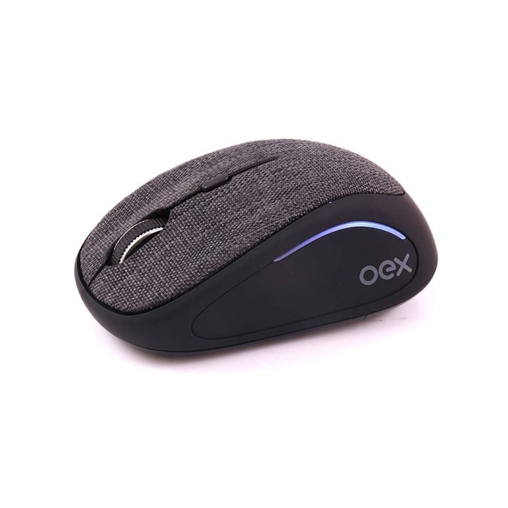 Mouse Bluetooth E Wireless 1600 Dpi Oex Tiny Ms601 - Cinza