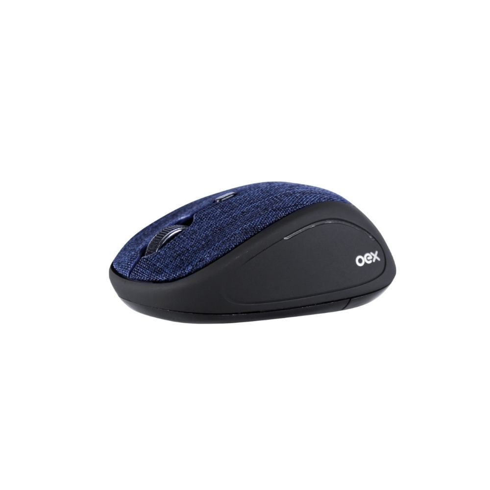 Mouse Bluetooth E Wireless 1600 Dpi Oex Tiny Ms601 - Azul
