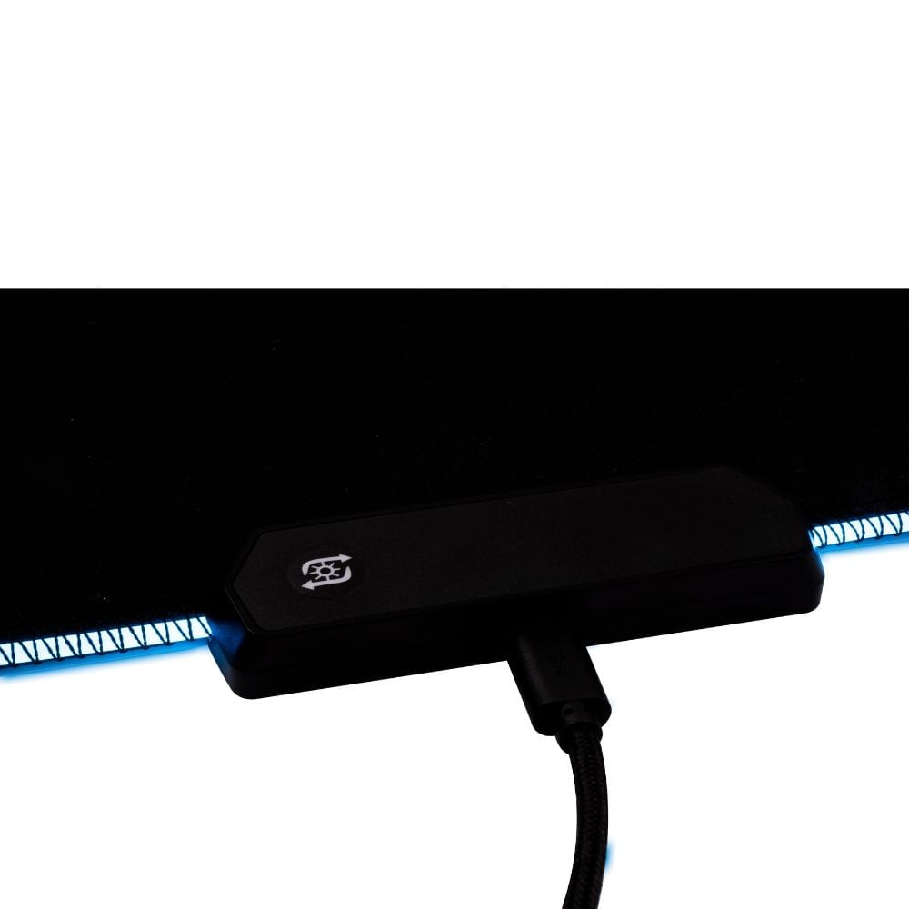 Mousepad Gamer Com Led - Glow Mp310 Speed - Pequeno Preto