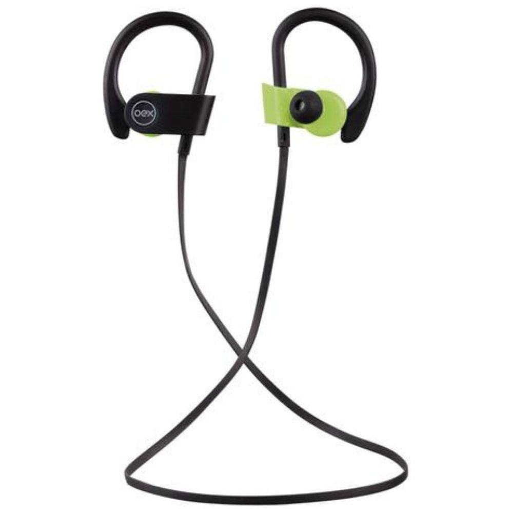 Fone De Ouvido Esportivo Bluetooth Para Corrida - Oex Move Hs303 - Preto E Verde