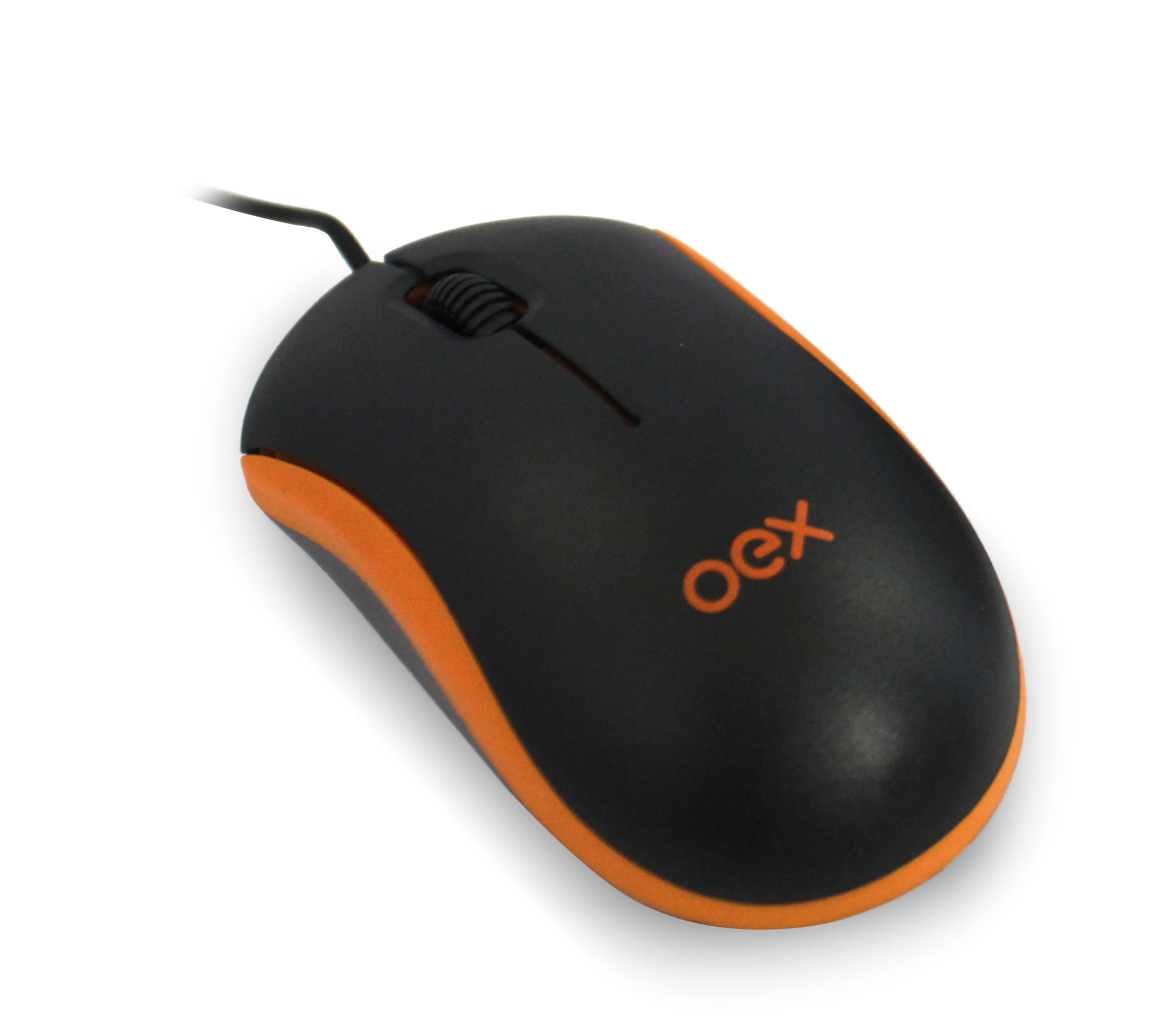 Mouse Mini Com Fio 1000 Dpi Oex Ms103 - Laranja Preto