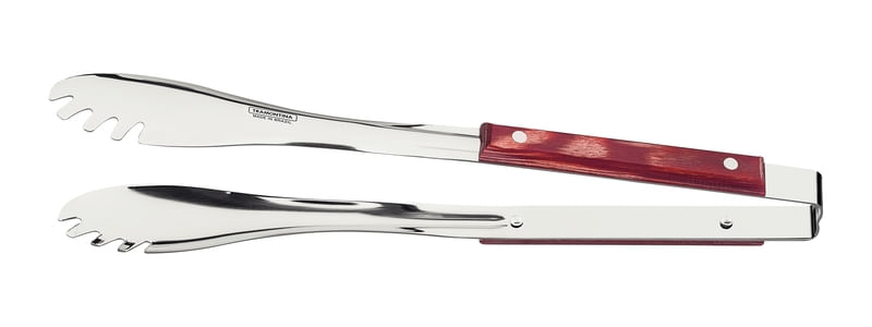 Pegador Carne Inox Polywood Vermelho Tramontina - 1