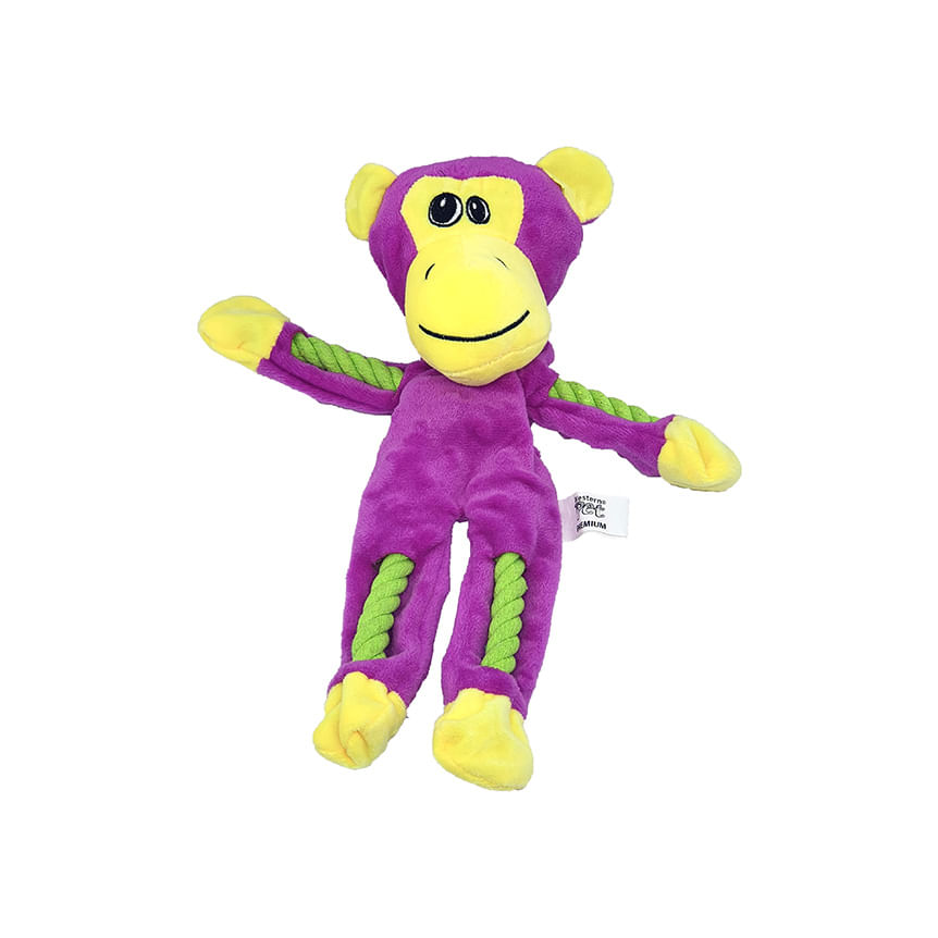 Brinquedo Cao Pelúcia Corda Macaco Western Pet