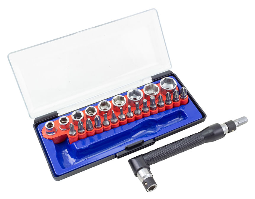 Chave L Bits/Soquete 27 Peças Western - 1