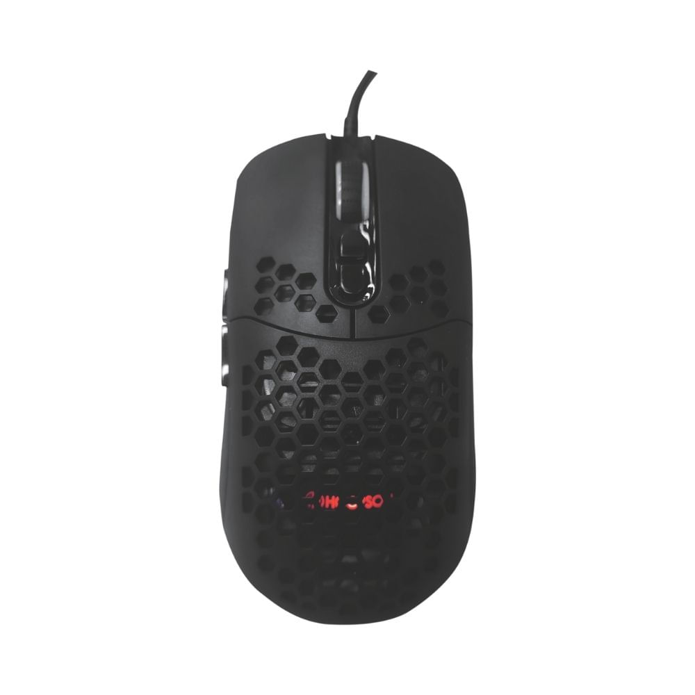 Mouse Gamer c/ Software Hoopson Omron/Avago e Led RGB Preto MSG-204