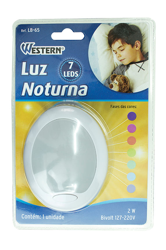 Luz Noturna 7Leds Western