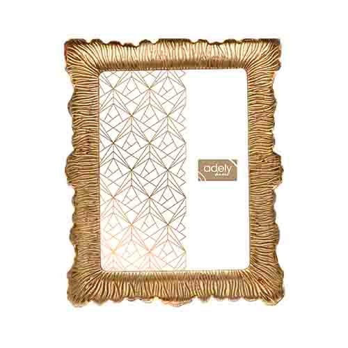 Porta-Retrato Madeira Dourada - 10X15Cm - Adely Decor