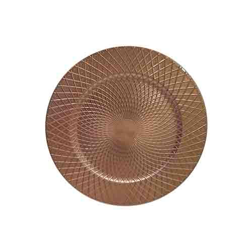 Sousplast Doppler Rose Gold 33Cm - Sousplats - Zahav