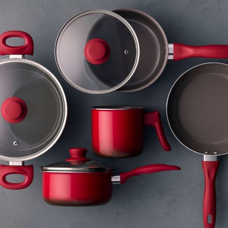 Conjunto Panelas 5 Peças Ceramic Life Easy Vermelho Brinox - 2