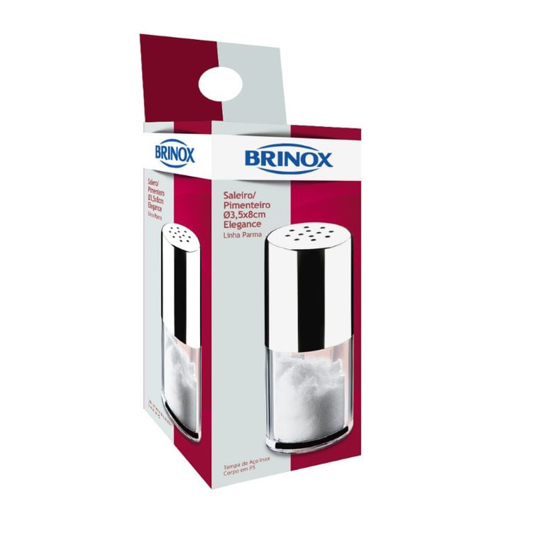 Saleiro/Pimenteiro 50ml Elegance Parma Brinox - 1
