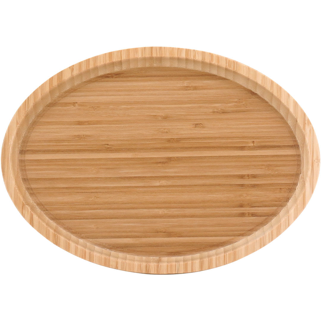 Bandeja Oval 2X35X25 cm Bambu Natural Table
