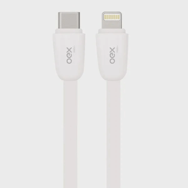 Cabo Duo (Typec/Lightning) Ce209 Branco  Oex Enjoy - 1
