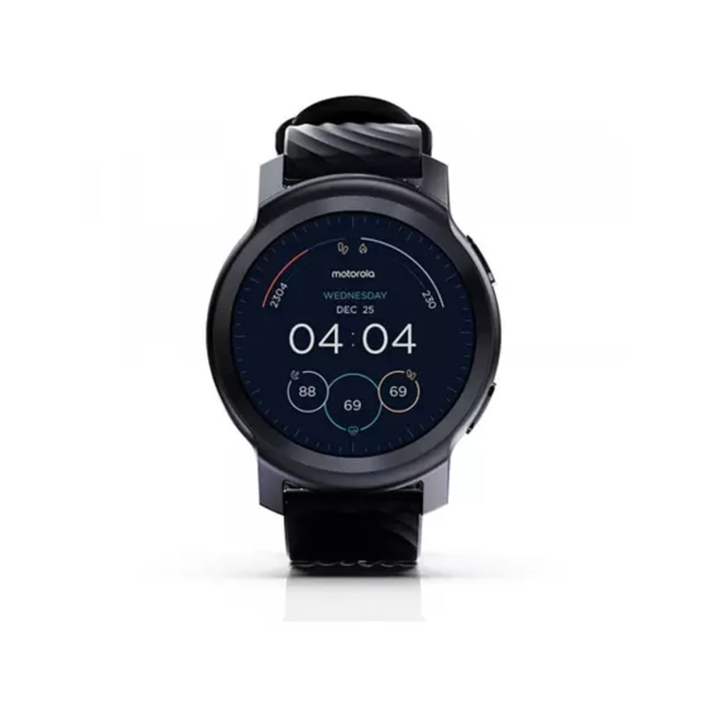 Smartwatch Moto Watch 100 Phantom Black Preto Motorola Shopping TudoAzul