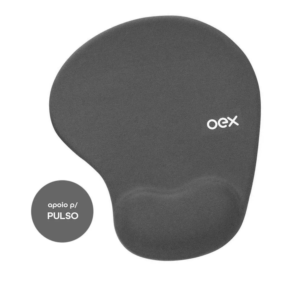 Mousepad Gel Oex Confort Mp200 - Cinza - 1