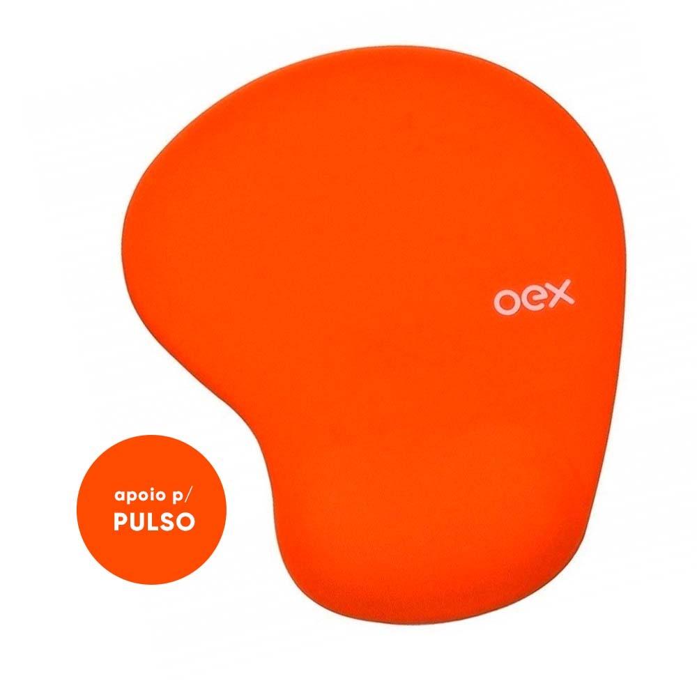 Mousepad Gel Oex Confort Mp200 - Laranja - 1