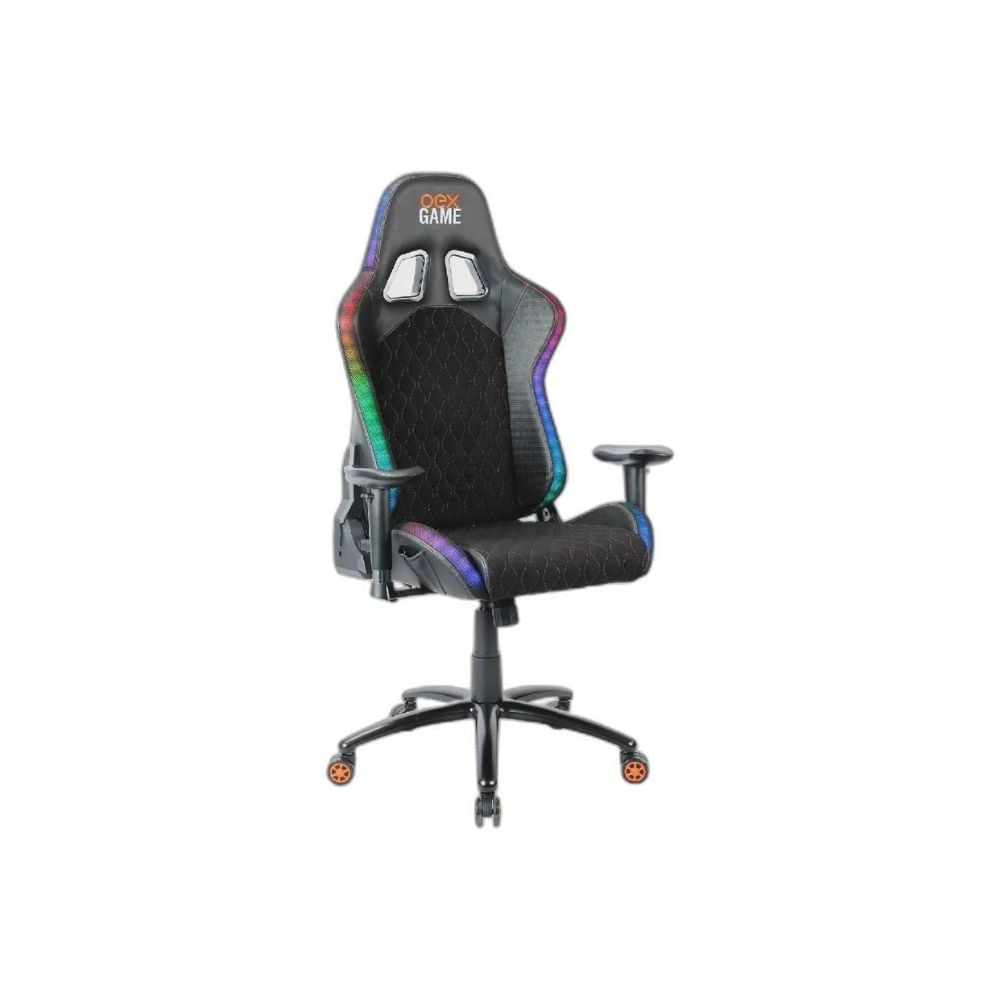 Cadeira Gamer Com Led Gc500 Preta Oex