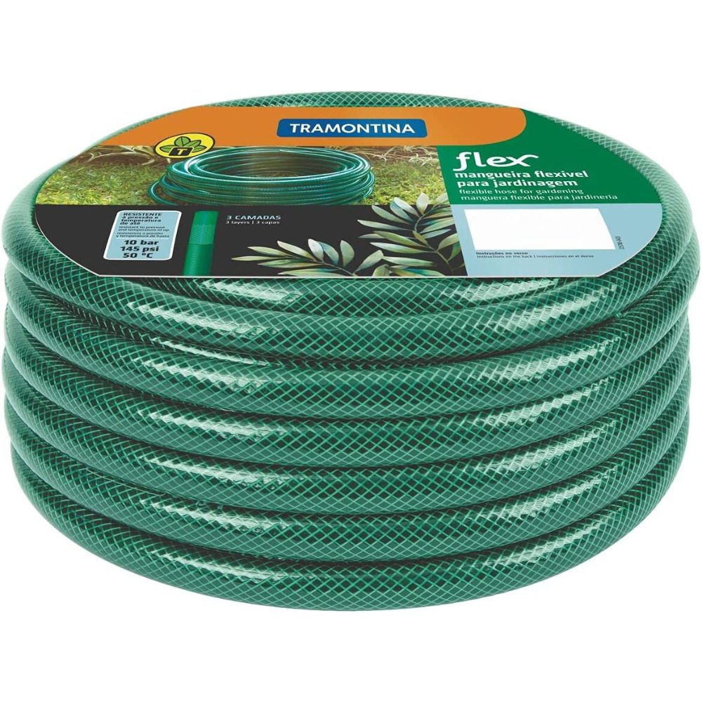 Mangueira Flex Tramontina Verde PVC 15m - 1