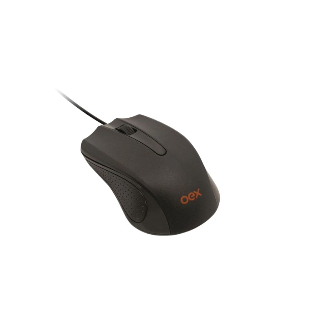 Mouse Com Fio 1000 Dpi Oex Ms100 - Preto - 1
