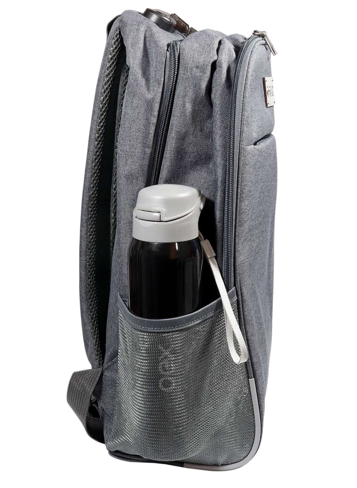 Mochila Para Notebook Com Cadeado 15.6 Safety Cinza OEX - 7