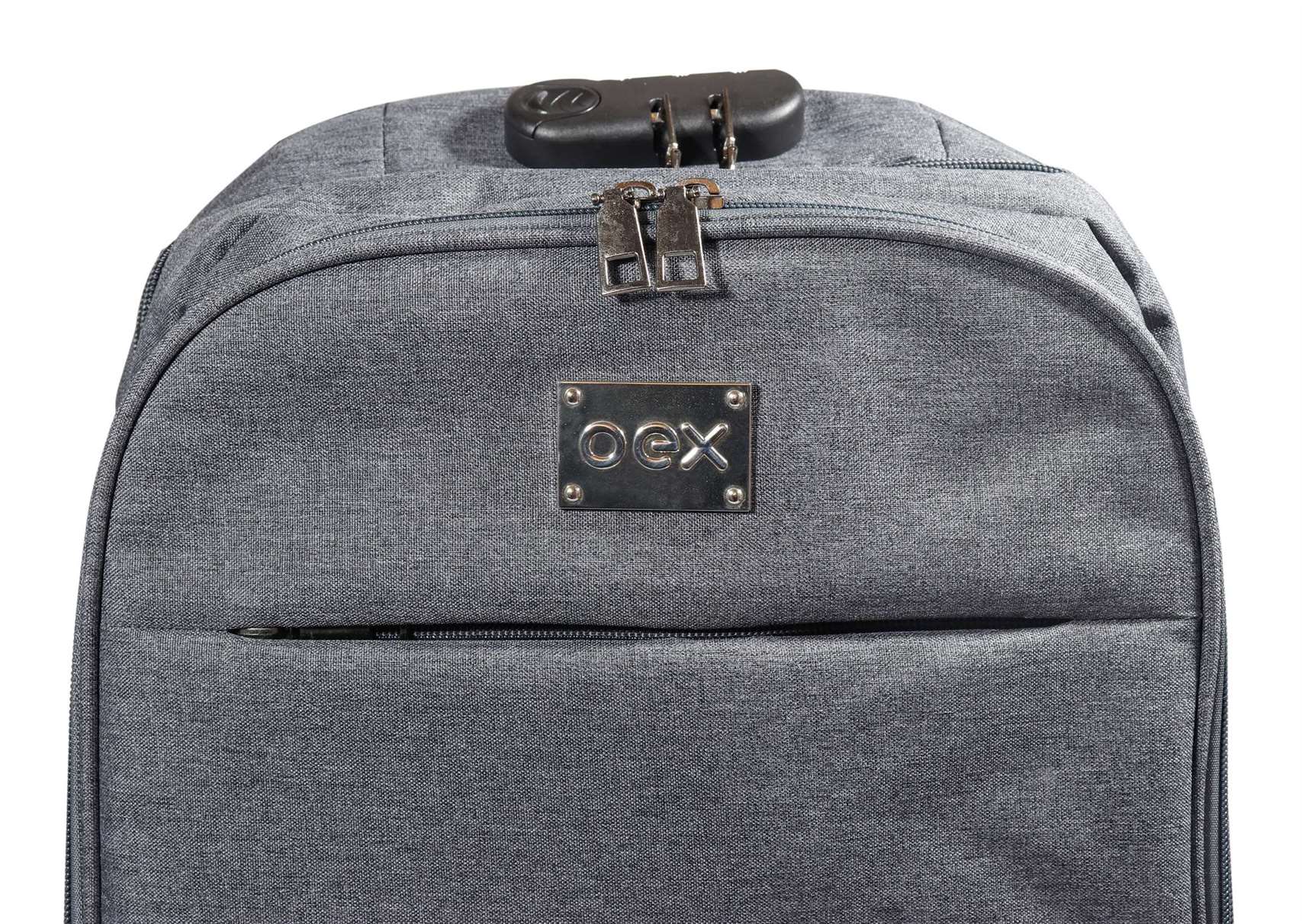 Mochila Para Notebook Com Cadeado 15.6 Safety Cinza OEX - 8