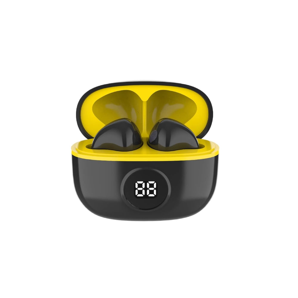 Fone de ouvido Bluetooth TWS WB Amarelo