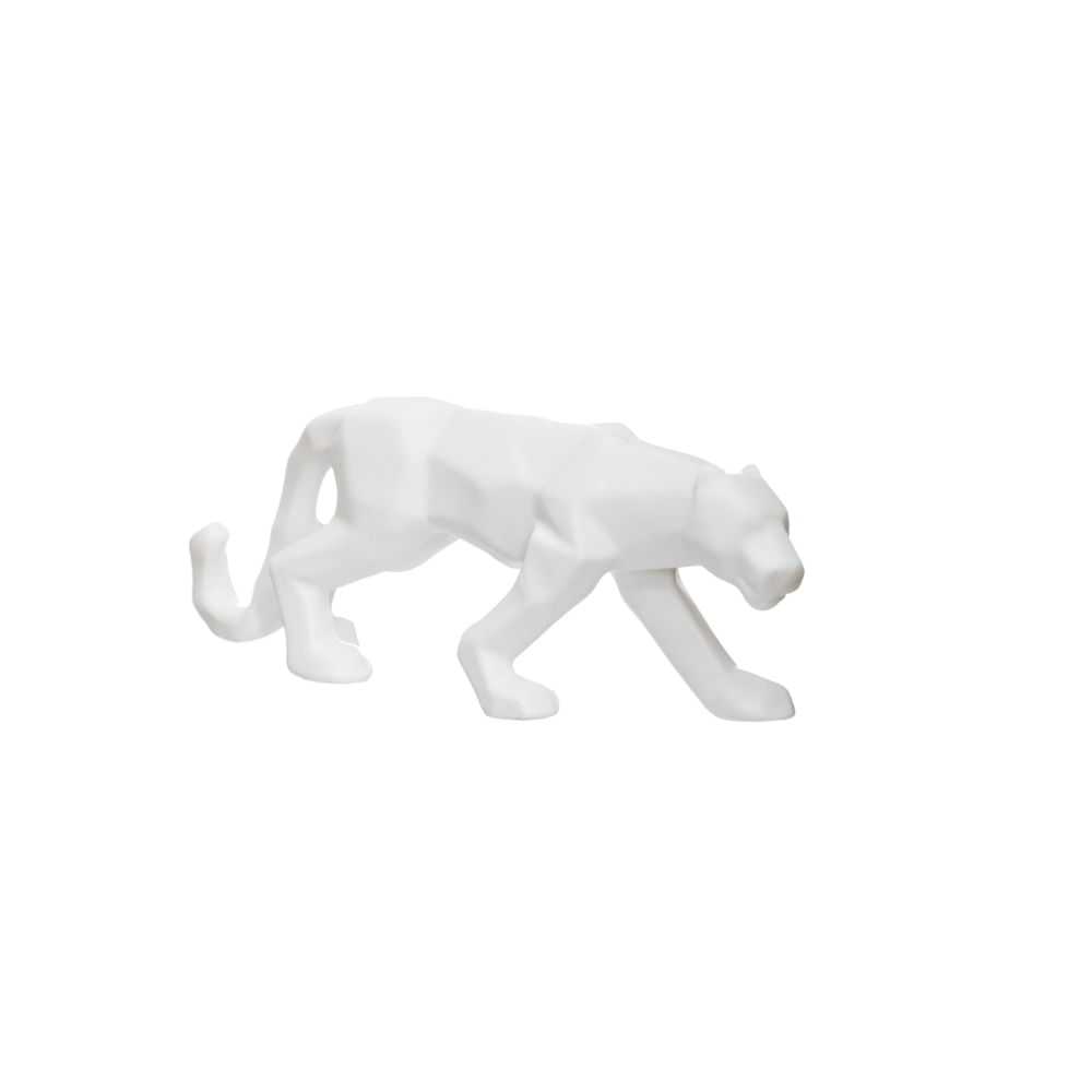 Figura Leopardo Branco 190Mm