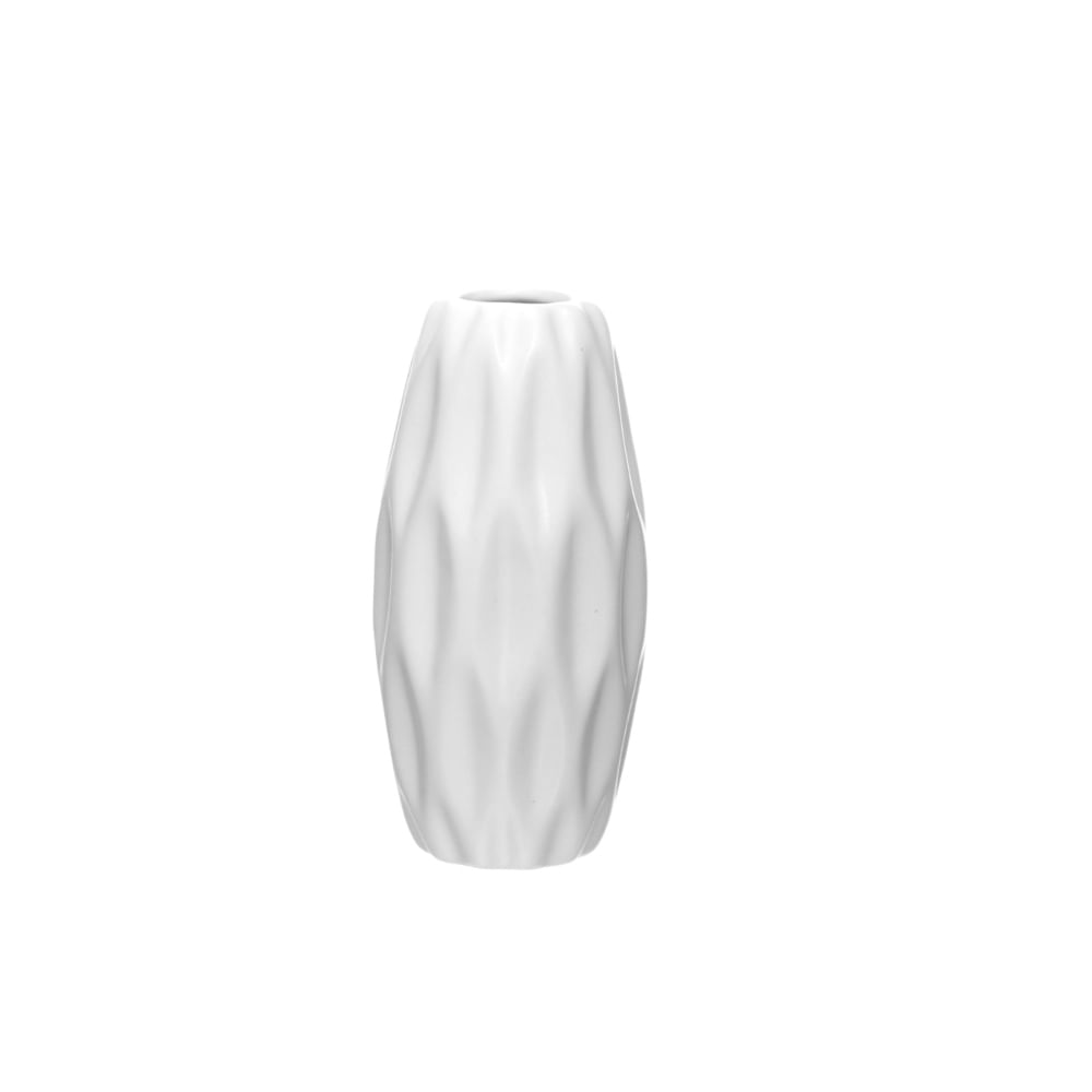 Vaso de Cerâmica Lotus Branco 12,5 cm