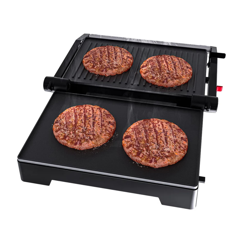 Mini Grill Elétrico 2 em 1 Inox 127V Oster - 4