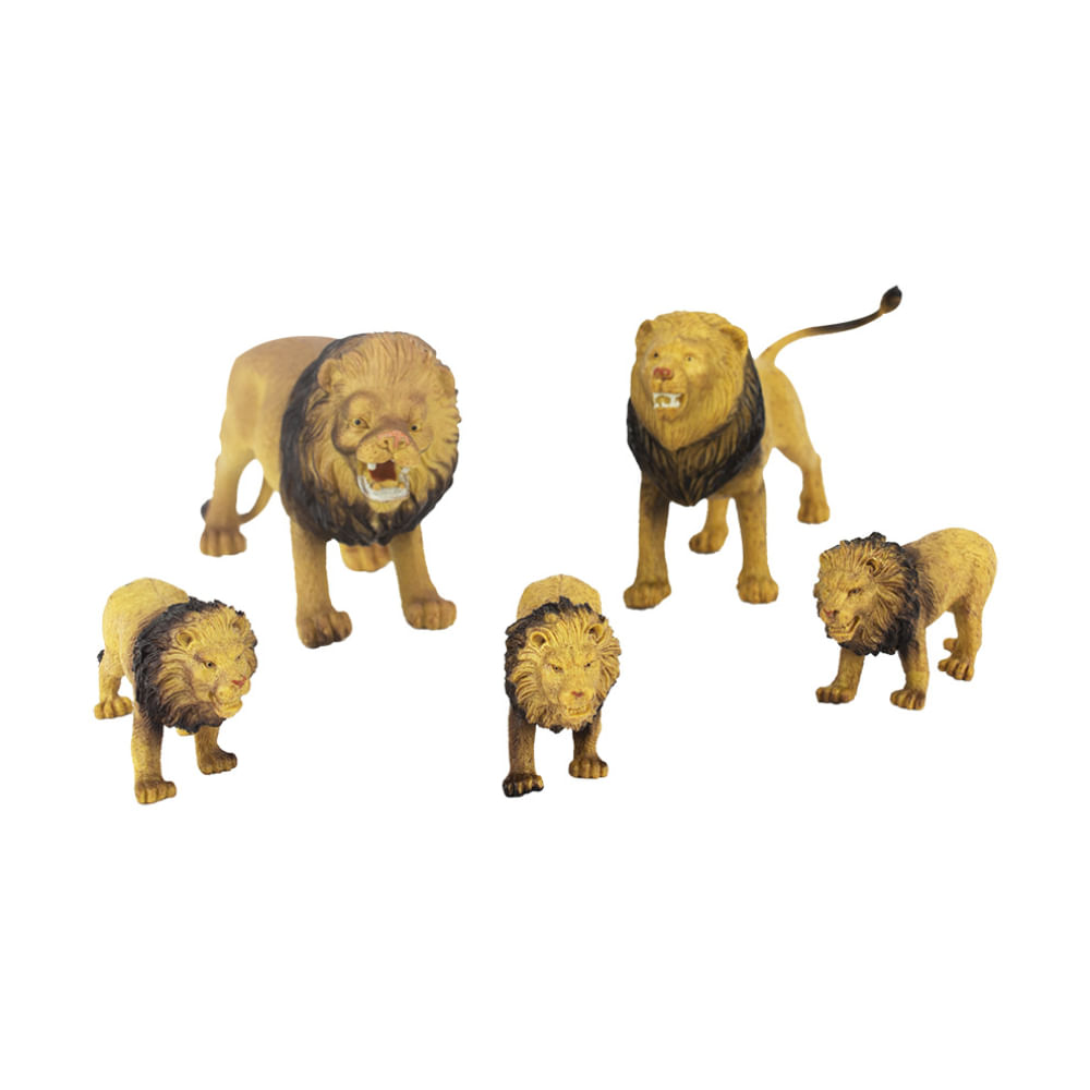 Kit Animais Selva 5 Peças - 3