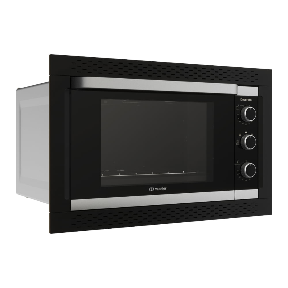 Forno Elétrico De Embutir Mueller Decorato Preto 220V - 1