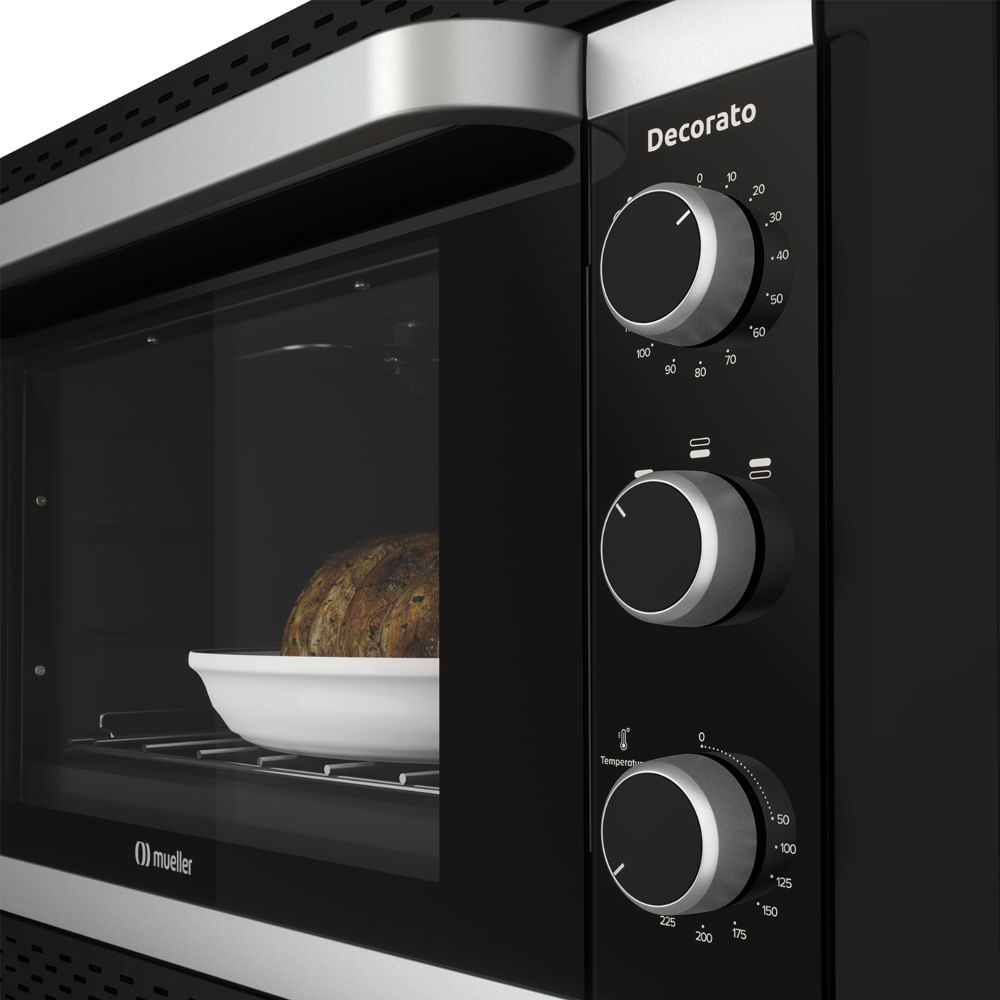Forno Elétrico De Embutir Mueller Decorato Preto 220V - 5